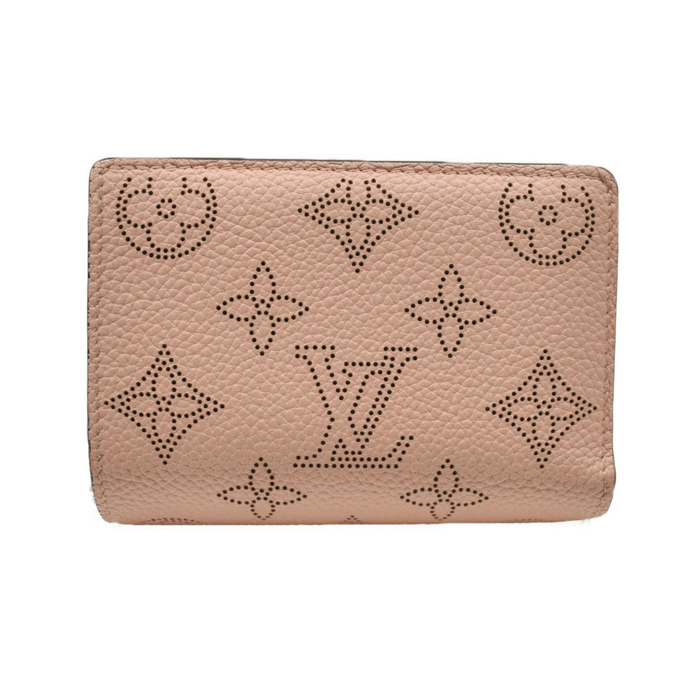 LOUIS VUITTON Portefeuille Claire Mahina Bi fold Wallet Compact Magnolia Pink